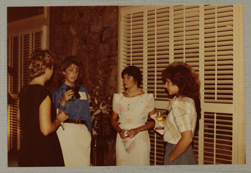 Four Phi Mus at Convention Reception Photograph, June 30-July 5, 1984 (Image)