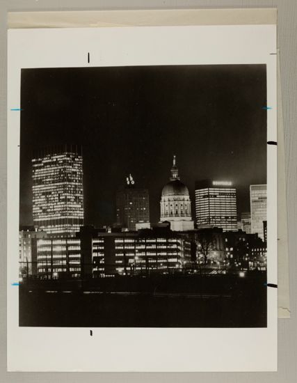 Hyatt Regency Columbus at Night Photograph, June 30-July 5, 1984 (image)