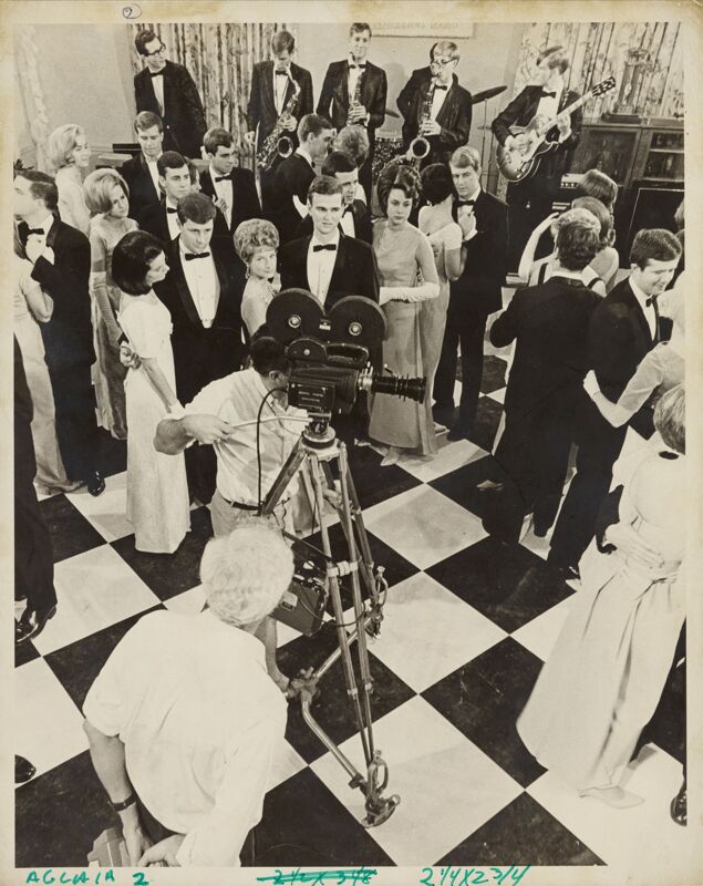 circa 1965-1967 Carnation Ball Movie Dance Scene Photograph Image