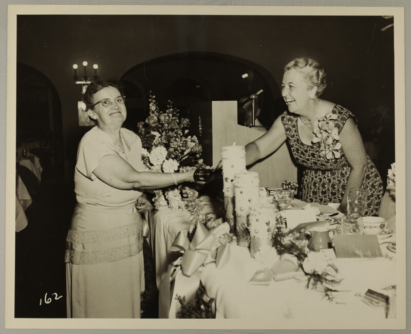 Pearl Snow Receiving Social Service Award at Convention Photograph, July 11-16, 1954 (Image)