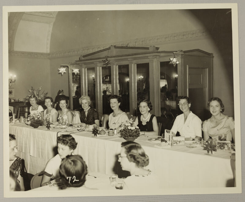 Convention Social Service Dinner Speaker's Table Photograph 1, July 13, 1954 (Image)