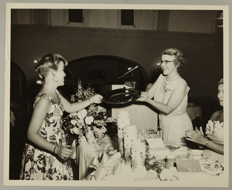 Annie Horsfall Presenting Award at Convention Photograph, July 11-16, 1954 (Image)