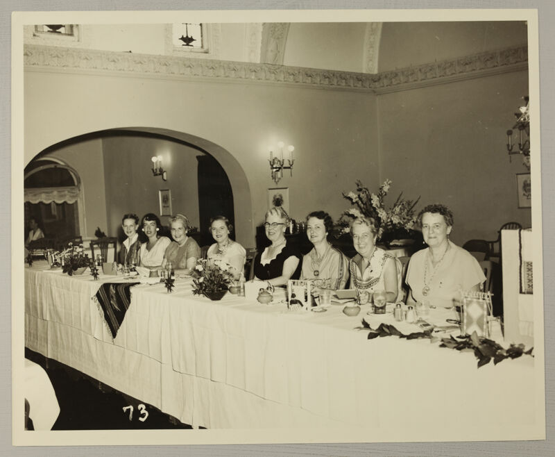 Convention Social Service Dinner Speaker's Table Photograph 2, July 13, 1954 (Image)