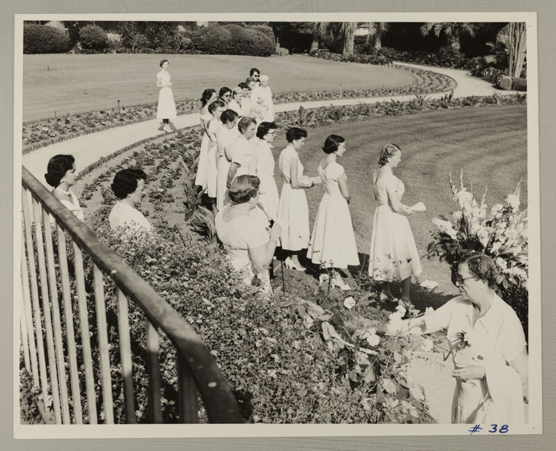 Mary Merritt and Others at Convention Memorial Service Photograph, July 11-16, 1954 (Image)