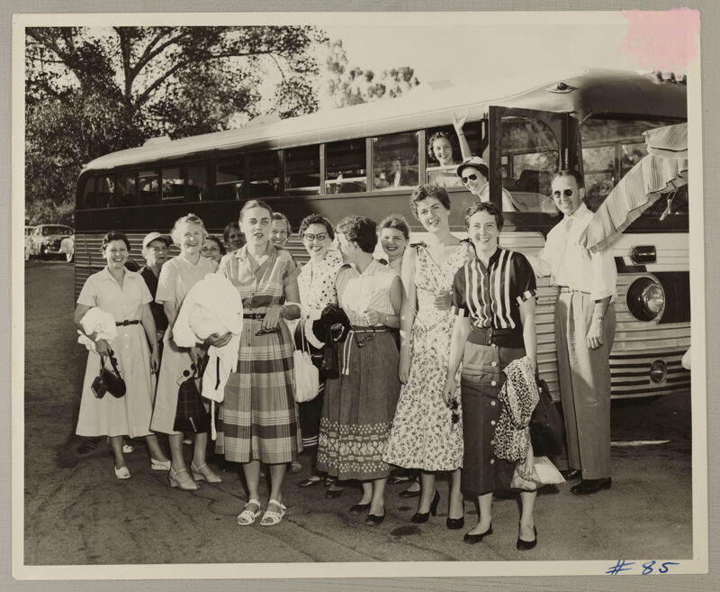 Phi Mus by Bus at Convention Photograph, July 11-16, 1954 (Image)