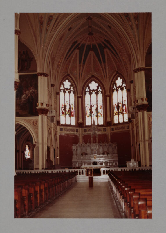 July 2-6 Unidentified Church Interior Photograph Image