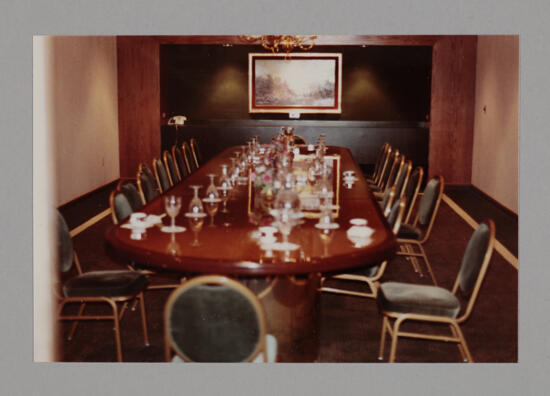 Conference Room Table Photograph, July 2-6, 1978 (image)