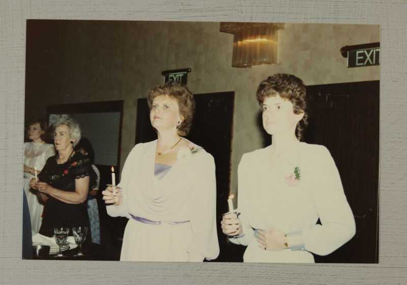 Unidentified Phi Mus with Candles at Convention Photograph, July 6-10, 1986 (Image)