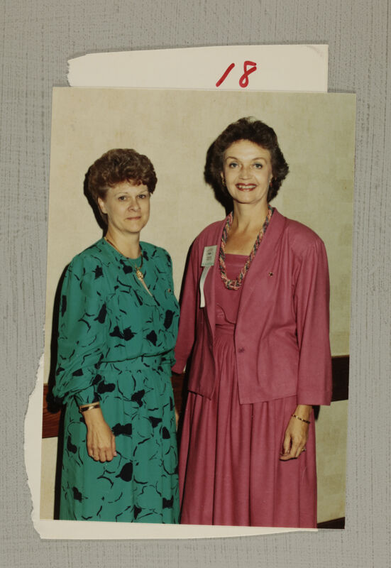 Linda Litter and Gayle Wihema at Convention Photograph, July 6-10, 1986 (Image)