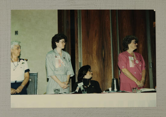 New National Council Members Being Introduced at Convention Photograph 1, July 6-10, 1986 (image)