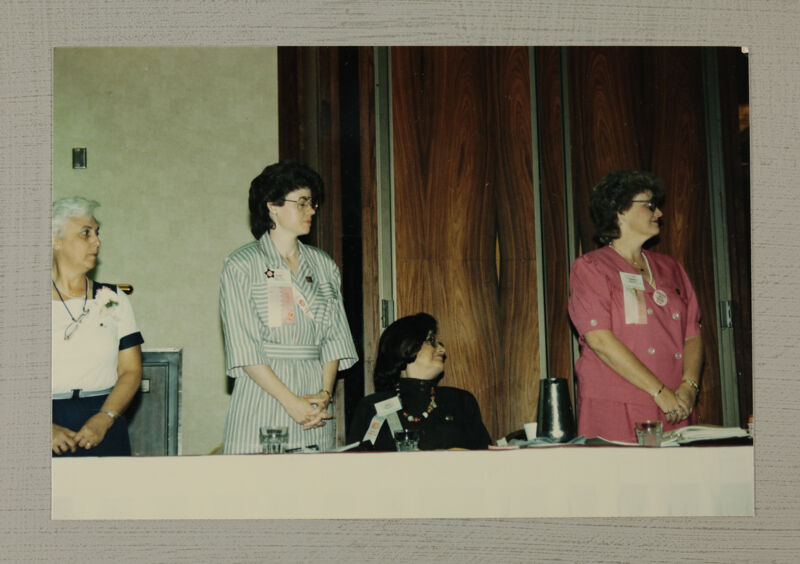 New National Council Members Being Introduced at Convention Photograph 1, July 6-10, 1986 (Image)
