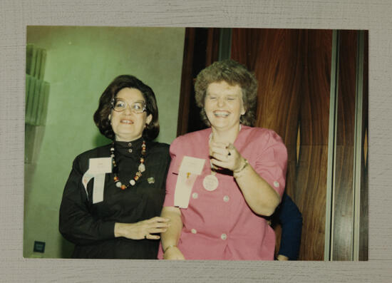 Joan Wallem and Lynne King at Convention Photograph, July 6-10, 1986 (image)