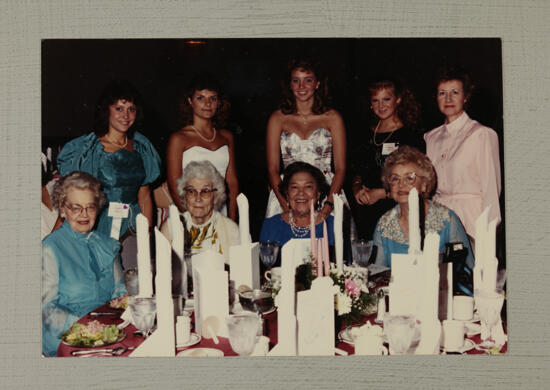 Nine Phi Mus at Convention Banquet Photograph, July 6-10, 1986 (image)