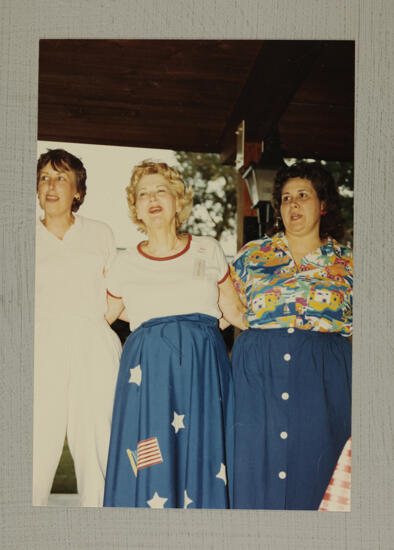 Highland, Hauschild, and Johnson at Convention Picnic Photograph, July 6-10, 1986 (image)