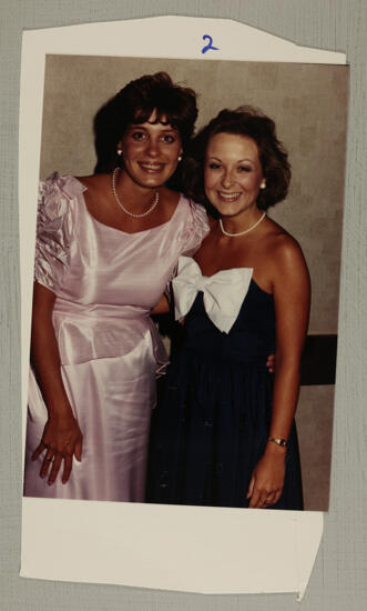 Two Unidentified Phi Mus in Formal Wear at Convention Photograph, July 6-10, 1986 (image)