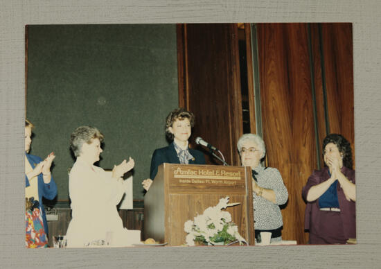 Litter, Wadsworth, Reed, and Johnson at Convention Session Photograph, July 6-10, 1986 (image)