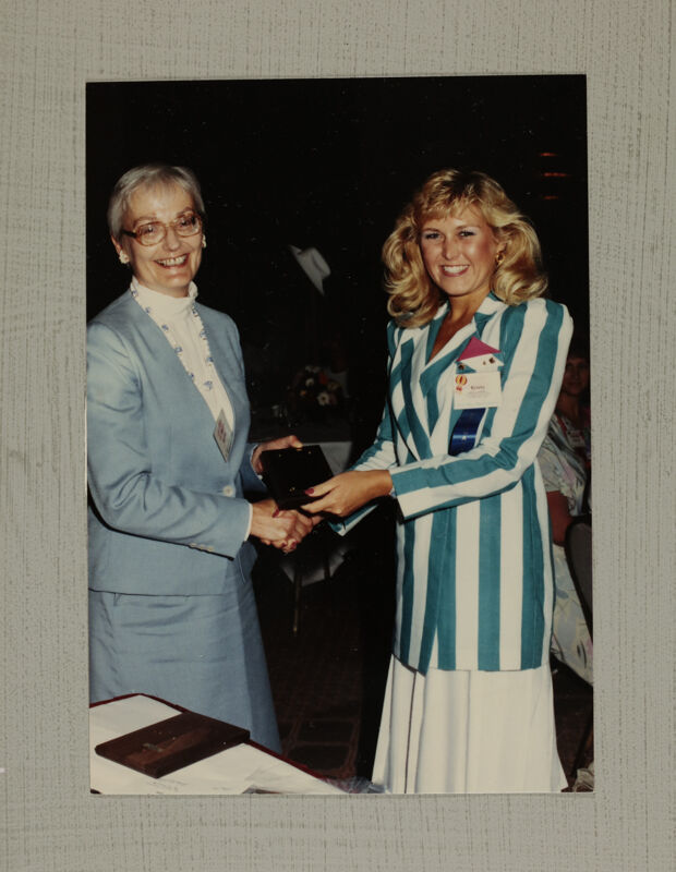 Jan Downing Presents Project HOPE Award at Convention Photograph 2, July 6-10, 1986 (Image)