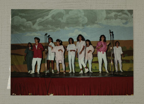 Nine Phi Mus in Convention Skit Photograph 2, July 6-10, 1986 (image)