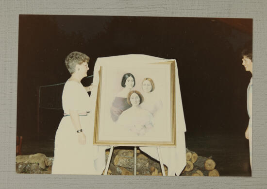 Linda Litter and Mary Ann Cox Unveil Painting at Convention Photograph 2, July 6-10, 1986 (image)