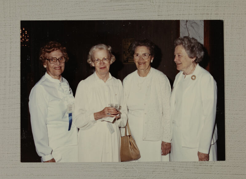 July 6-10 Four Alumnae in White Dresses at Convention Photograph Image