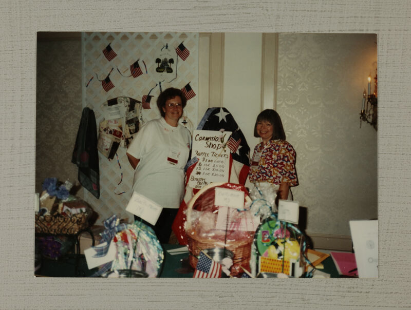 Two Phi Mus in Carnation Shop Photograph, July 6-10, 1986 (Image)