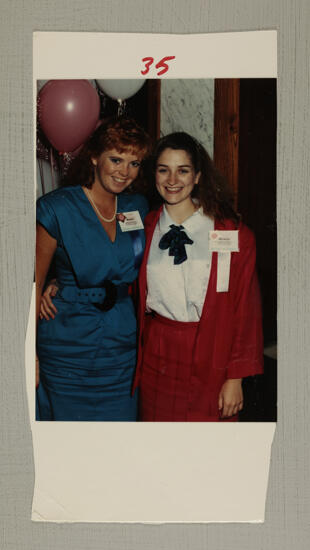 Maggie McAteller and Michelle Roeding at Convention Photograph, July 6-10, 1986 (image)