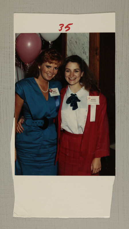 Maggie McAteller and Michelle Roeding at Convention Photograph, July 6-10, 1986 (Image)
