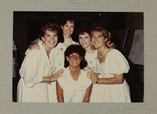 Chapter Consultants in White Dresses at Convention Photograph, July 6-10, 1986 (image)