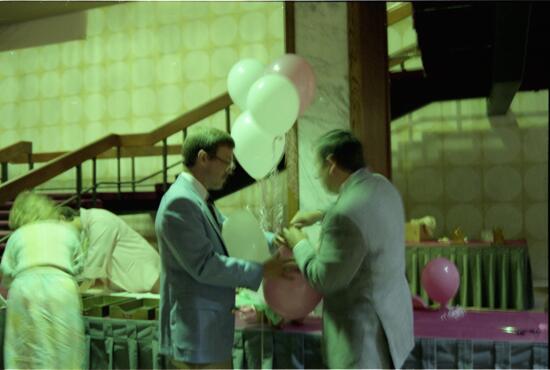 Joe Ott and Dan Hurgoi with Balloons at Convention Negative, July 6-10, 1986 (image)