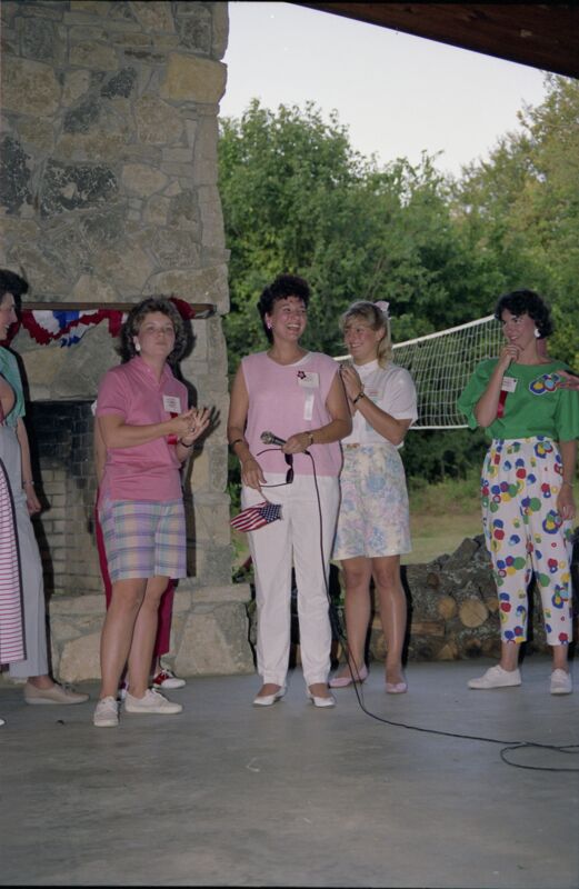 Five Phi Mus at Convention Picnic Negative 1, July 6-10, 1986 (Image)