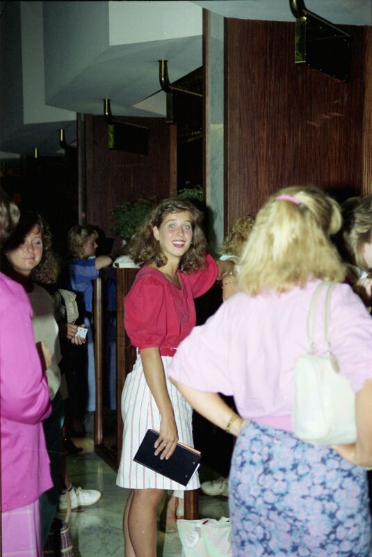 Phi Mus in Convention Registration Line Negative 2, July 6-10, 1986 (Image)