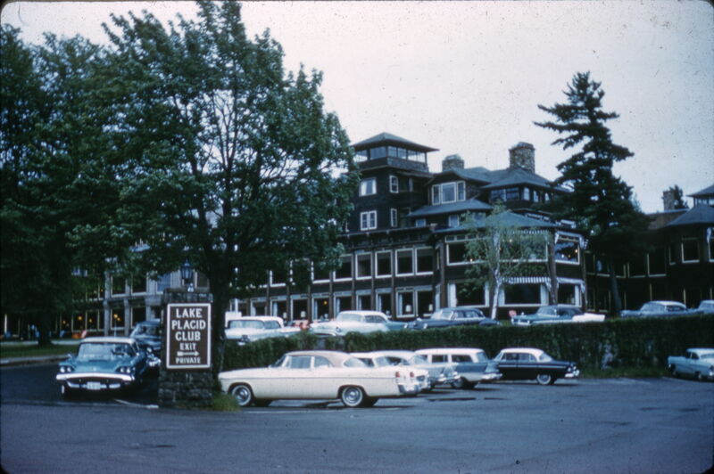 Lake Placid Club and Parking Lot Slide, June 16-20, 1958 (Image)