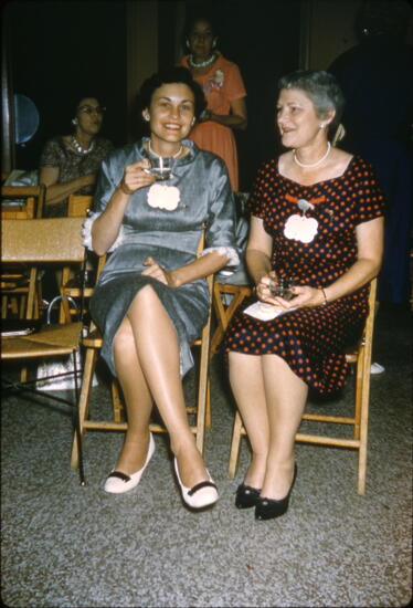 Two Phi Mus With Refreshments at District Convention Slide (image)