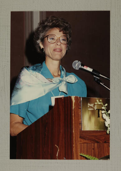 Pam Wadsworth Speaking at Convention Photograph 2, July 1-5, 1988 (image)