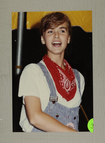 Washboard Band Member Singing at Convention Photograph 2, July 1-5, 1988 (image)