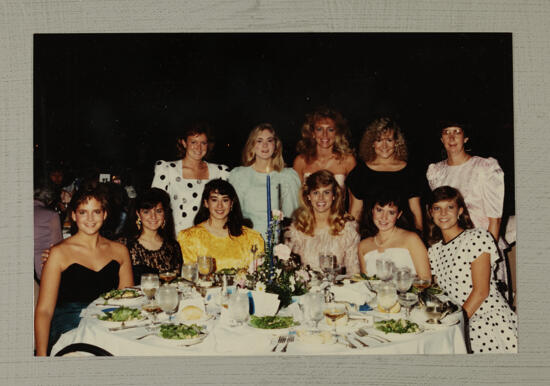 Group of 11 at Convention Banquet Photograph, July 1-5, 1988 (image)