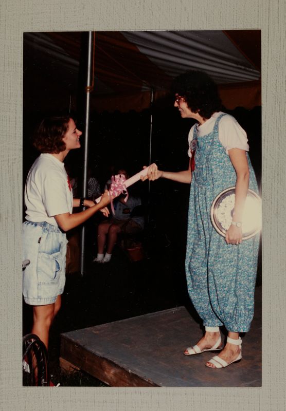 July 1-5 Unidentified Phi Mu Receiving Award at Convention Photograph Image