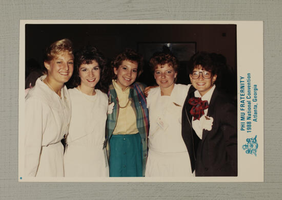 Five Phi Mus at Convention Photograph, July 1-5, 1988 (image)