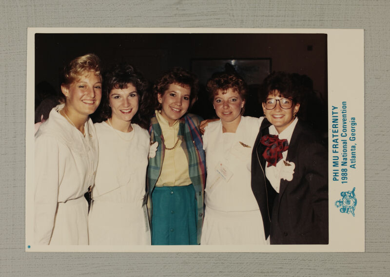 Five Phi Mus at Convention Photograph, July 1-5, 1988 (Image)