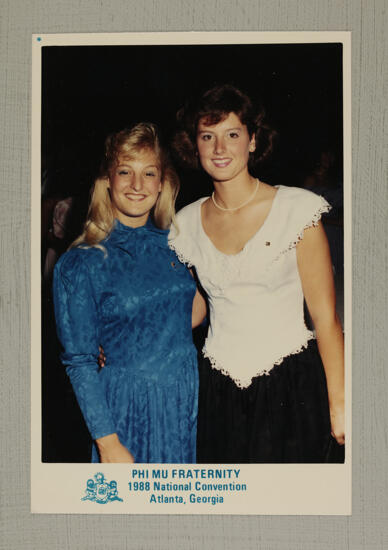 Kris Shetler and Unidentified at Convention Photograph, July 1-5, 1988 (image)