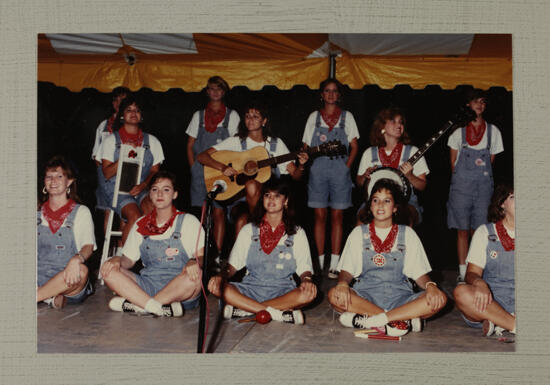 Washboard Band Performing at Convention Photograph 1, July 1-5, 1988 (image)