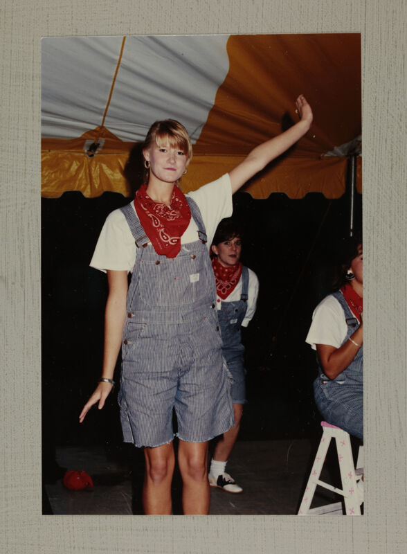 Washboard Band Member Performing at Convention Photograph, July 1-5, 1988 (Image)
