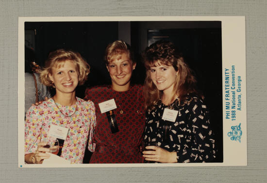 Price, Shetler, and Ballard at Convention Photograph, July 1-5, 1988 (image)