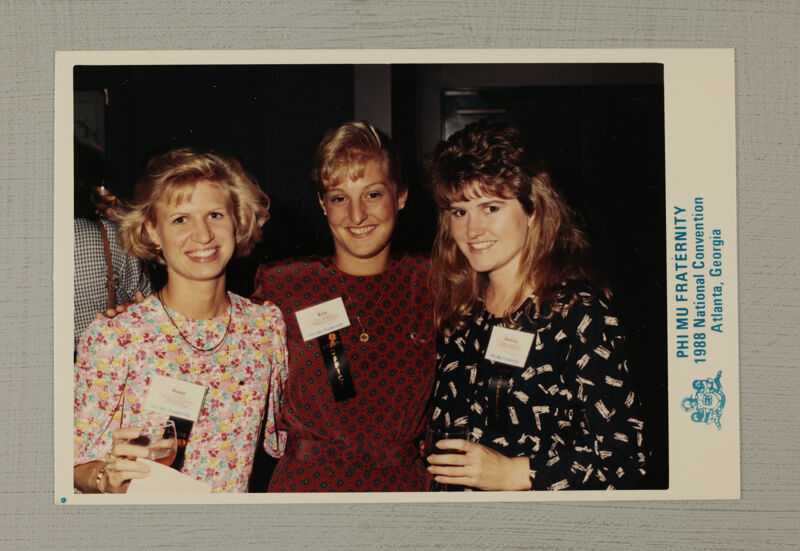 Price, Shetler, and Ballard at Convention Photograph, July 1-5, 1988 (Image)