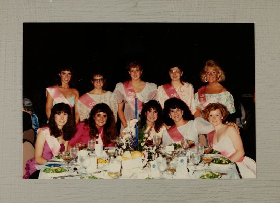 Convention Pages at Banquet Table Photograph, July 1-5, 1988 (image)