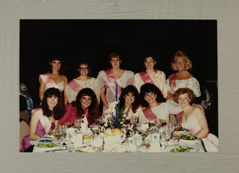 Convention Pages at Banquet Table Photograph, July 1-5, 1988 (Image)