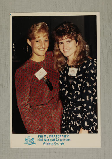 Kris Shetler and Andrea Ballard at Convention Photograph, July 1-5, 1988 (image)