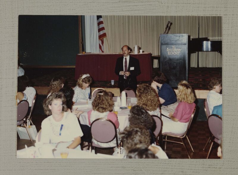 Tim Fischer Leading Convention Workshop Photograph, July 6-9, 1990 (Image)