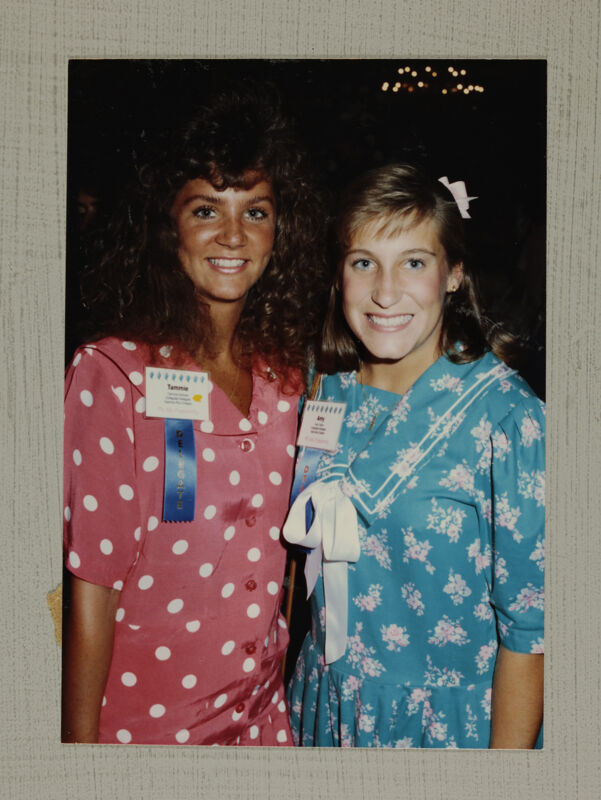 Tammie Graham and Amy Tutor at Convention Photograph, July 6-9, 1990 (Image)