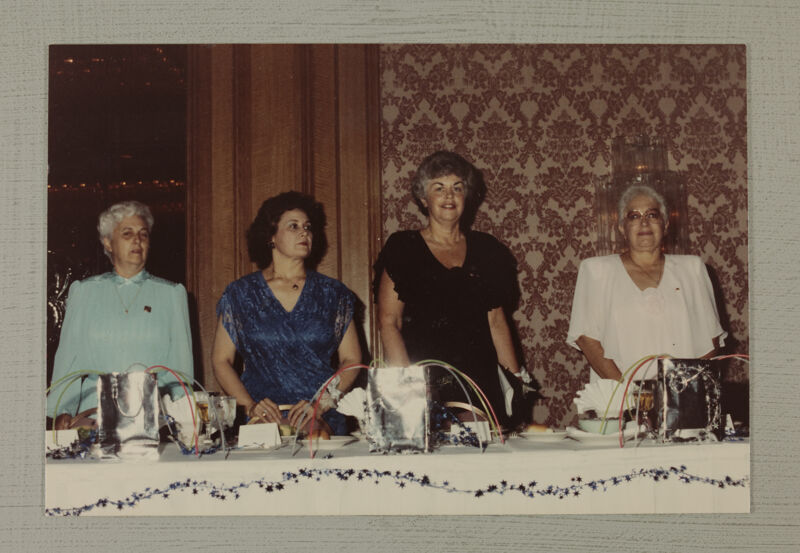 Proctor, Johnson, Keller, and Reid at Carnation Banquet Photograph, July 6-9, 1990 (Image)